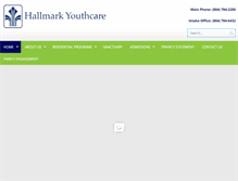 Tablet Screenshot of hallmarkyouthcare.org